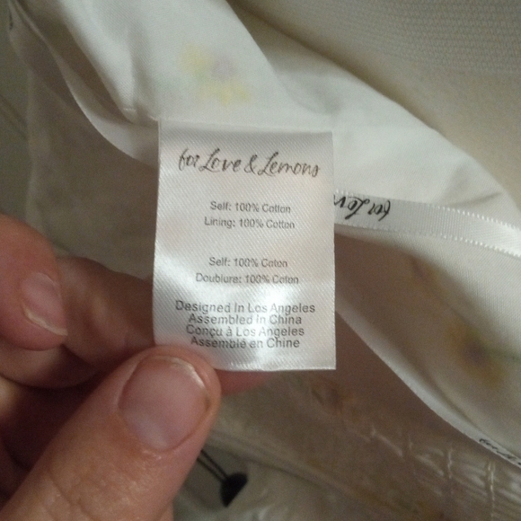 Revolve For Love & Lemons Daisy Floral Embroidered Abby Corset Top Size XS NWT - Picture 11 of 13